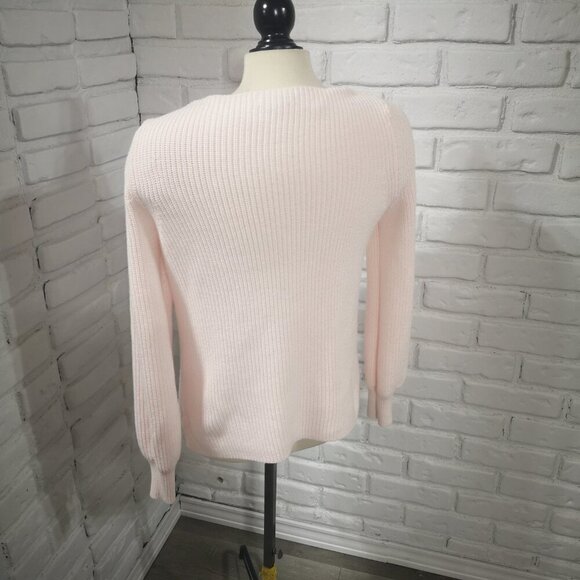 Reitmans "The Classic" Ladies Size Small Light Pink V-neck Sweater - Picture 2 of 9